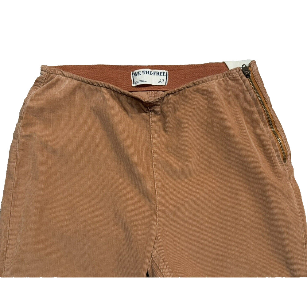 We‎ The Free NWT Jenny High Rise Corduroy Skinny Flare Pants Women's 27 Boho - Picture 2 of 14
